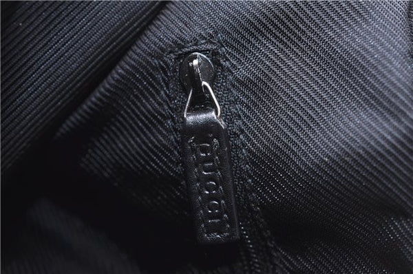 Authentic GUCCI Shoulder Hand Bag GG Canvas Leather 0014205 Black 2703E