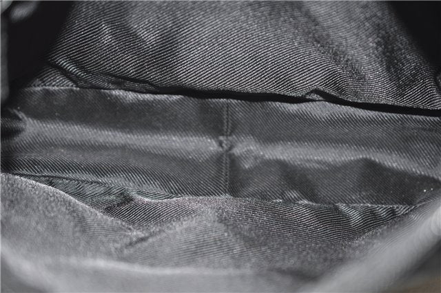 Authentic GUCCI Shoulder Hand Bag GG Canvas Leather 0014205 Black 2703E