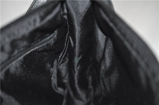 Authentic GUCCI Shoulder Hand Bag GG Canvas Leather 0014205 Black 2703E