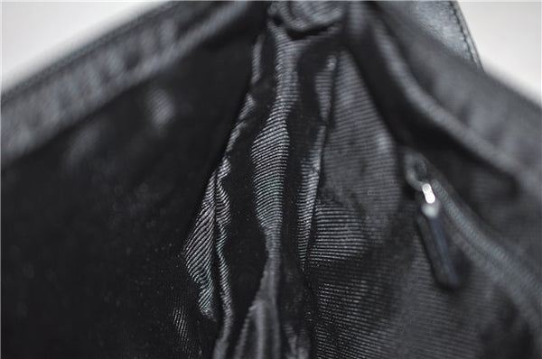 Authentic GUCCI Shoulder Hand Bag GG Canvas Leather 0014205 Black 2703E