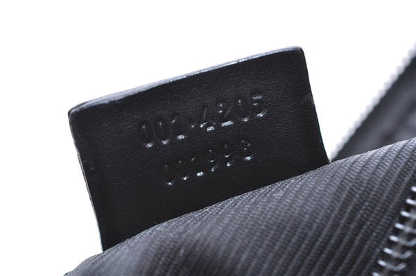 Authentic GUCCI Shoulder Hand Bag GG Canvas Leather 0014205 Black 2703E