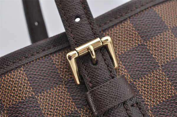 Authentic Louis Vuitton Damier Marais Bucket Shoulder Tote Bag N42240 LV 2703I