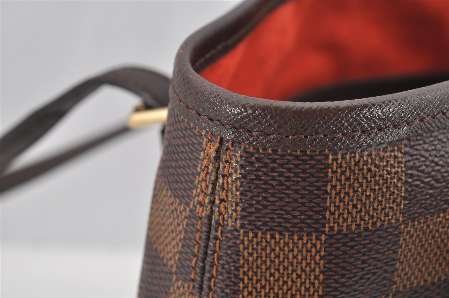 Authentic Louis Vuitton Damier Marais Bucket Shoulder Tote Bag N42240 LV 2703I