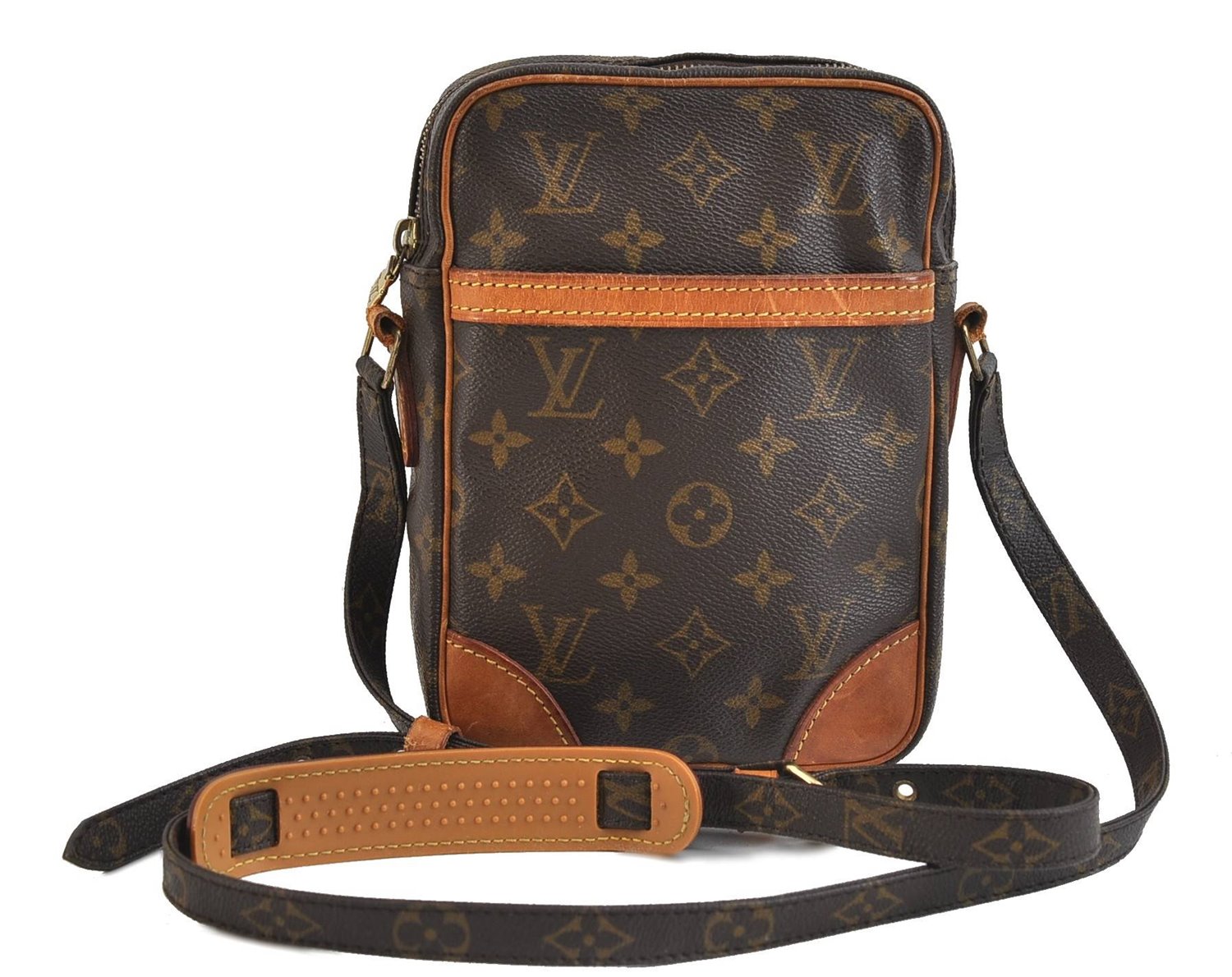 Authentic Louis Vuitton Monogram Danube Shoulder Cross Body Bag M45266 LV 2704D