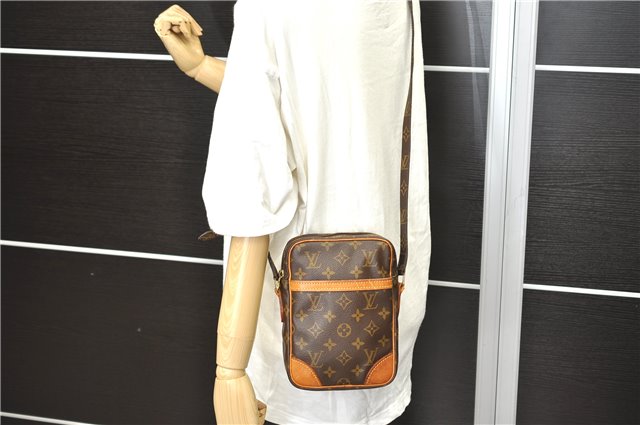 Authentic Louis Vuitton Monogram Danube Shoulder Cross Body Bag M45266 LV 2704D