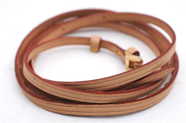 Authentic Louis Vuitton Leather Shoulder Strap Beige 49.6" LV 2705E