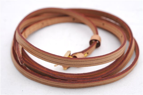 Authentic Louis Vuitton Leather Shoulder Strap Beige 49.6" LV 2705E