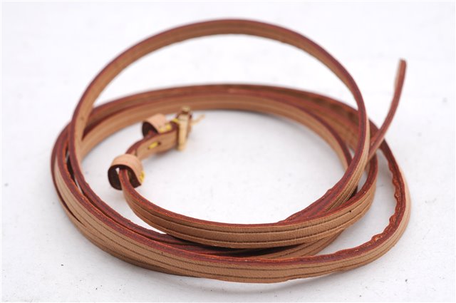 Authentic Louis Vuitton Leather Shoulder Strap Beige 49.6