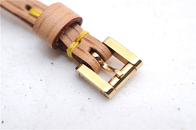 Authentic Louis Vuitton Leather Shoulder Strap Beige 49.6