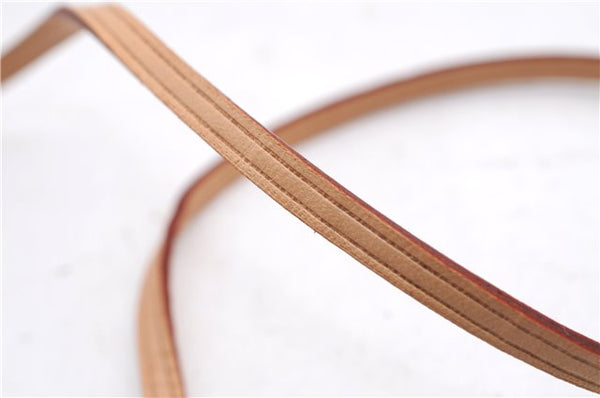 Authentic Louis Vuitton Leather Shoulder Strap Beige 49.6" LV 2705E