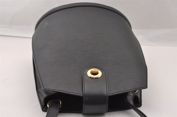 Authentic Louis Vuitton Epi Cluny Shoulder Bag Purse Black M52252 LV 2705I