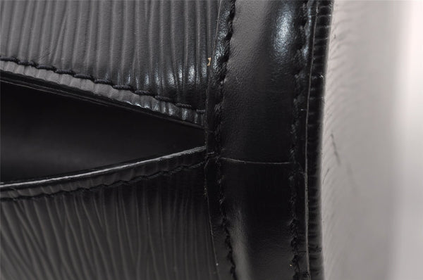 Authentic Louis Vuitton Epi Cluny Shoulder Bag Purse Black M52252 LV 2705I