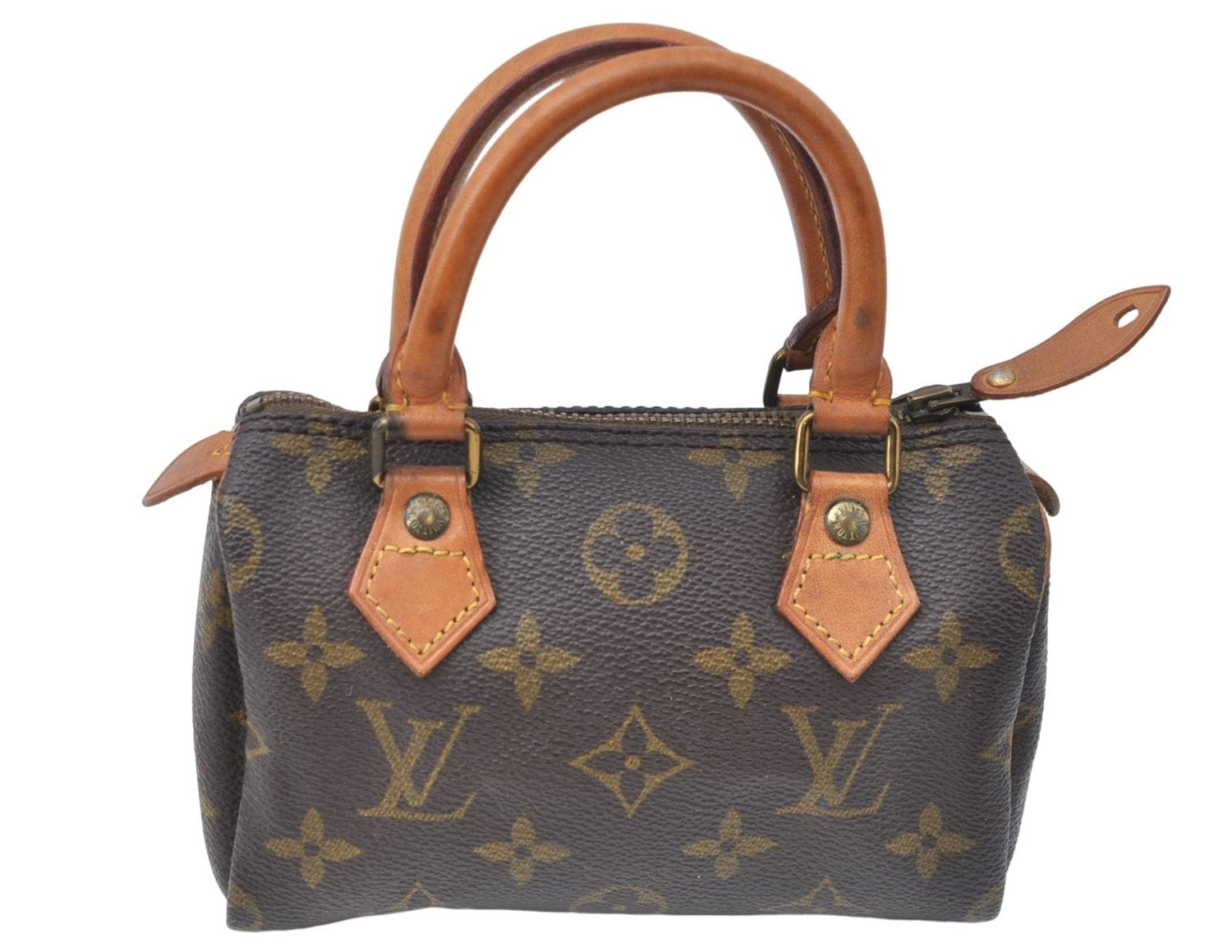 Authentic Louis Vuitton Monogram Mini Speedy Hand Bag Old Model LV 2706B