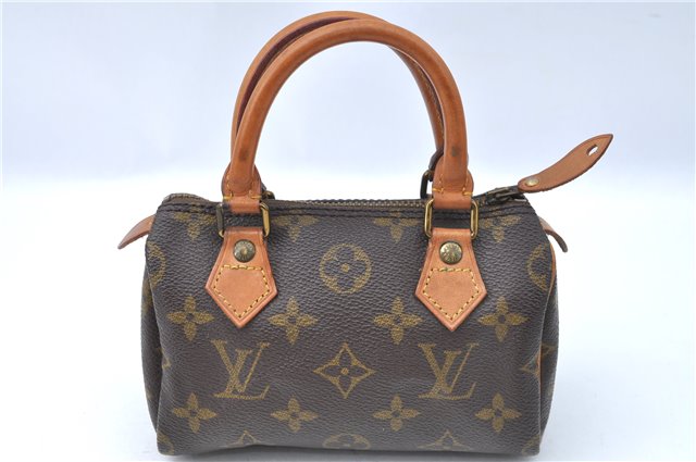 Authentic Louis Vuitton Monogram Mini Speedy Hand Bag Old Model LV 2706B