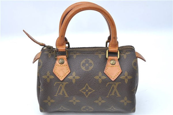 Authentic Louis Vuitton Monogram Mini Speedy Hand Bag Old Model LV 2706B