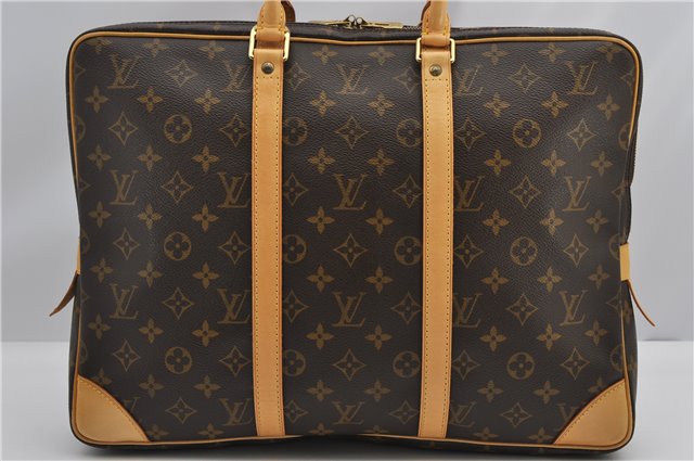 Authentic Louis Vuitton Monogram Porte Documents Voyage M53361 Briefcase 2706F