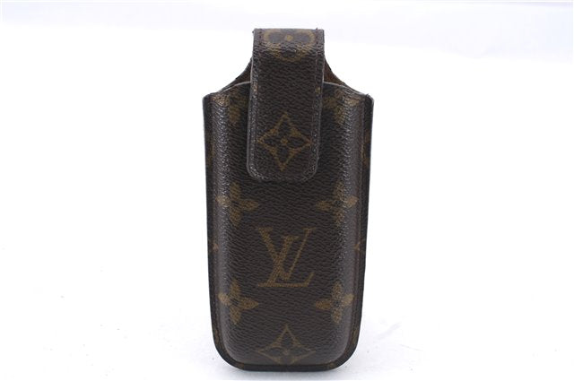 Authentic Louis Vuitton Monogram Etui Telephone Japon Phone Case M63050 LV 2708E