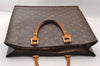 Authentic Louis Vuitton Monogram Sac Plat Hand Tote Bag M51140 LV 2708I