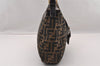 Authentic FENDI Zucca Vintage Shoulder Bag Purse Canvas Leather Brown 2709I