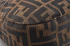 Authentic FENDI Zucca Vintage Shoulder Bag Purse Canvas Leather Brown 2709I