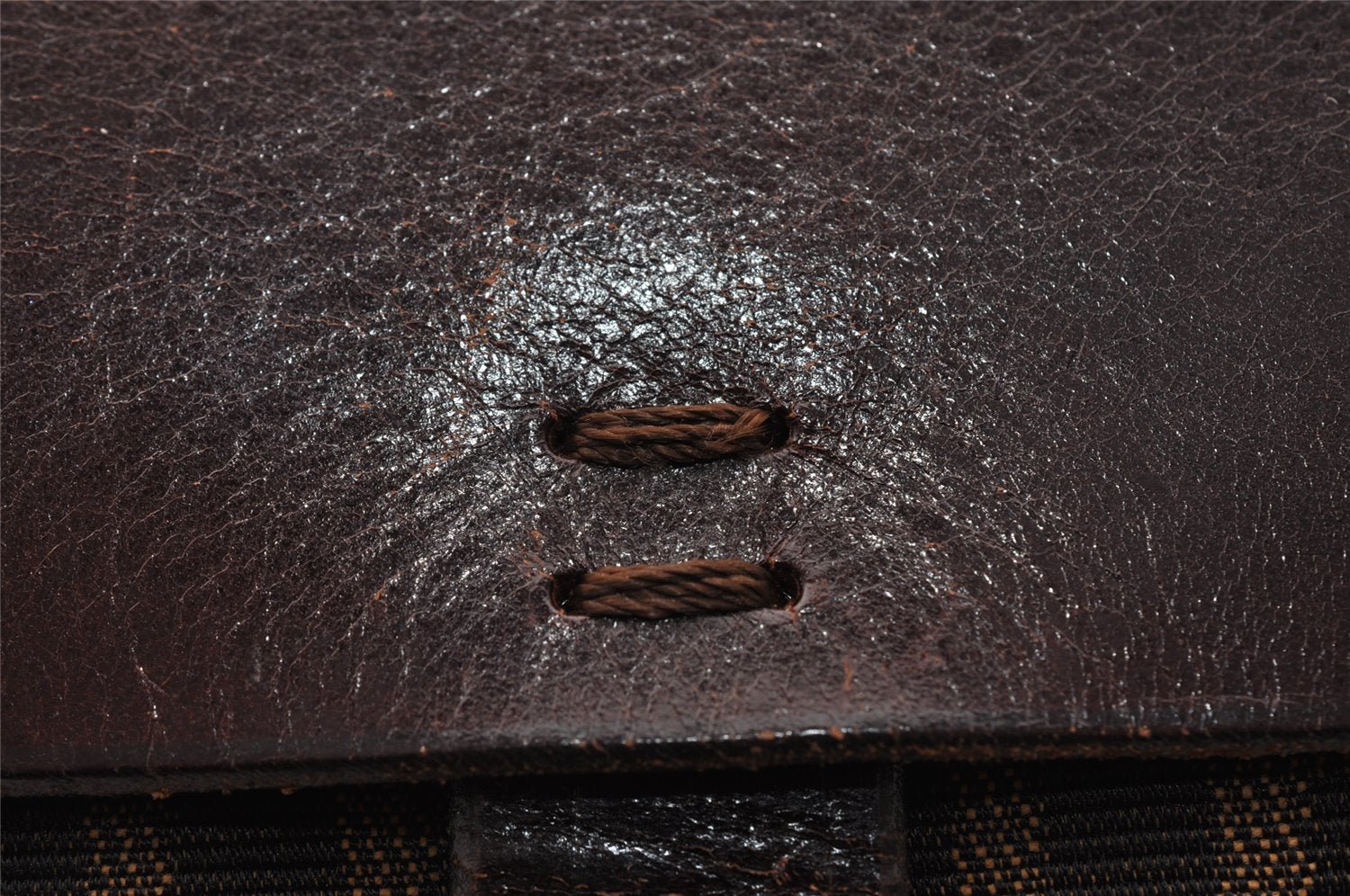 Authentic FENDI Zucca Vintage Shoulder Bag Purse Canvas Leather Brown 2709I