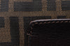 Authentic FENDI Zucca Vintage Shoulder Bag Purse Canvas Leather Brown 2709I