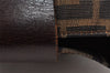 Authentic FENDI Zucca Vintage Shoulder Bag Purse Canvas Leather Brown 2709I