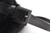 Authentic FENDI Mamma Baguette Shoulder Hand Bag Unborn Calf Leather Black 2710I