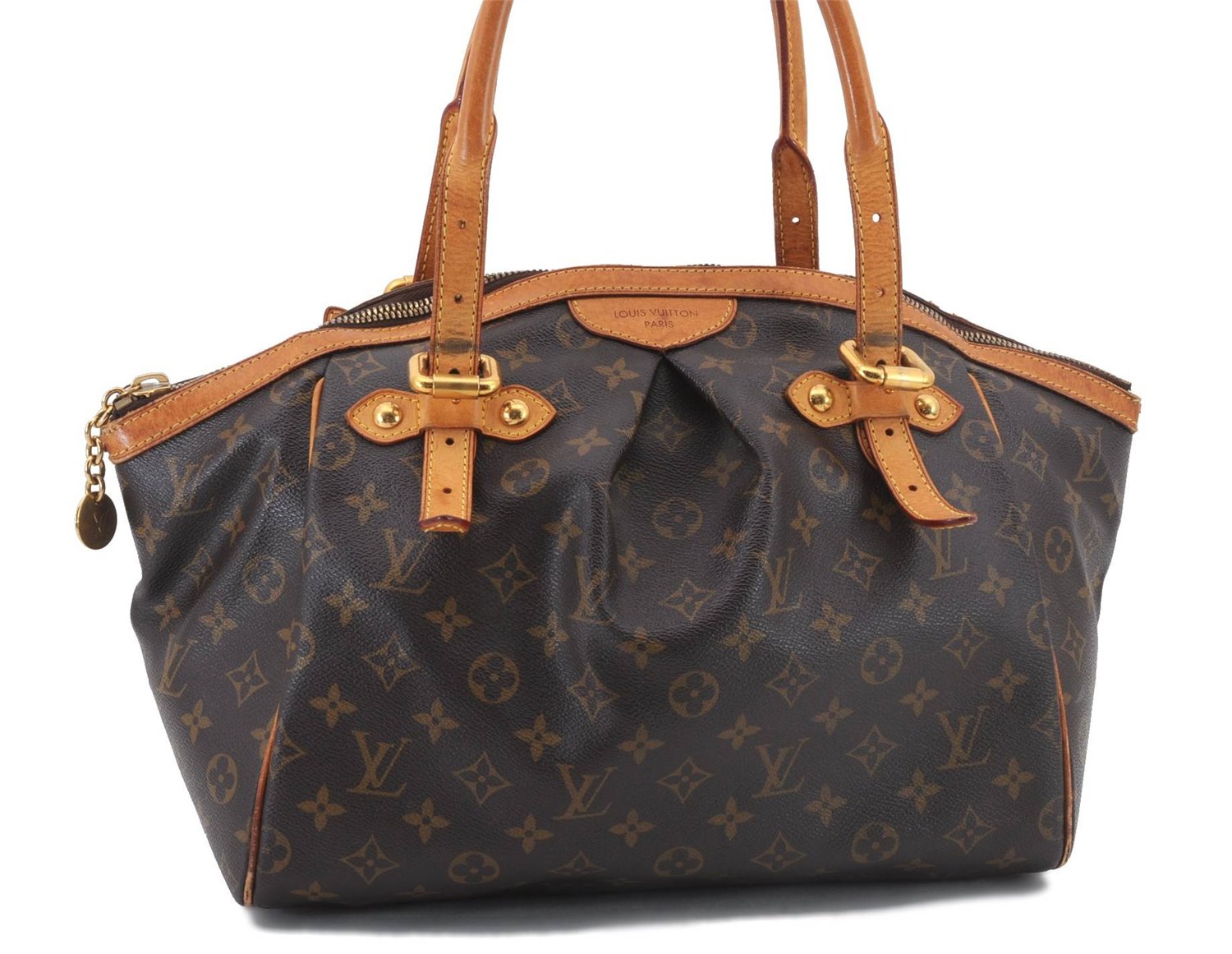 Authentic Louis Vuitton Monogram Tivoli GM Hand Bag M40144 LV 2711D