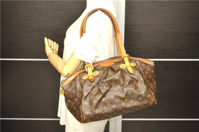 Authentic Louis Vuitton Monogram Tivoli GM Hand Bag M40144 LV 2712D