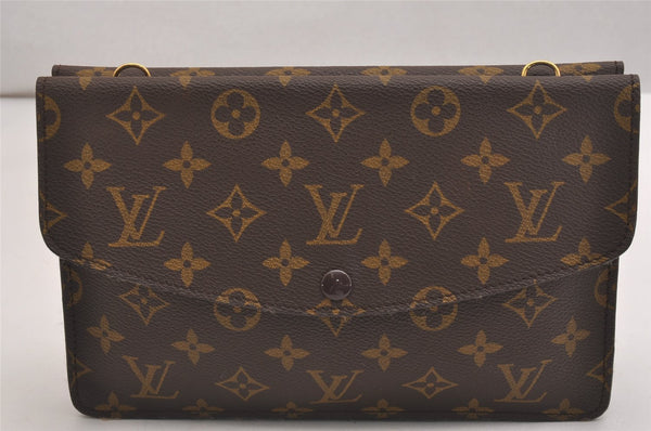Auth Louis Vuitton Monogram Pochette Double Rabat Shoulder Bag M51815 LV 2713I