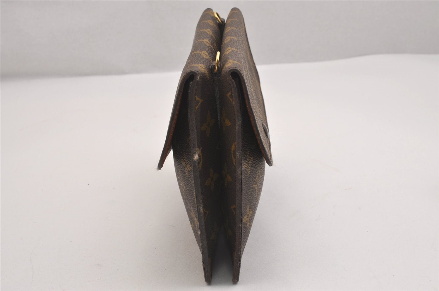 Auth Louis Vuitton Monogram Pochette Double Rabat Shoulder Bag M51815 LV 2713I