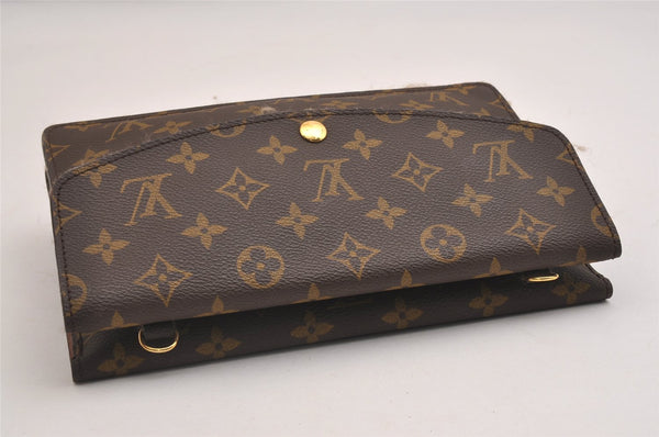 Auth Louis Vuitton Monogram Pochette Double Rabat Shoulder Bag M51815 LV 2713I