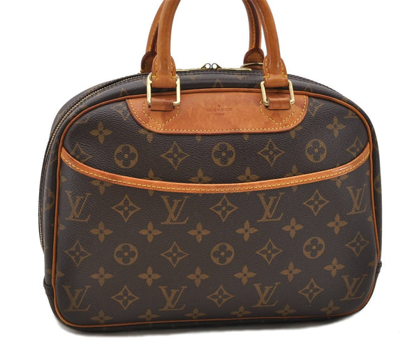 Authentic Louis Vuitton Monogram Trouville Hand Bag Purse M42228 LV 2714D