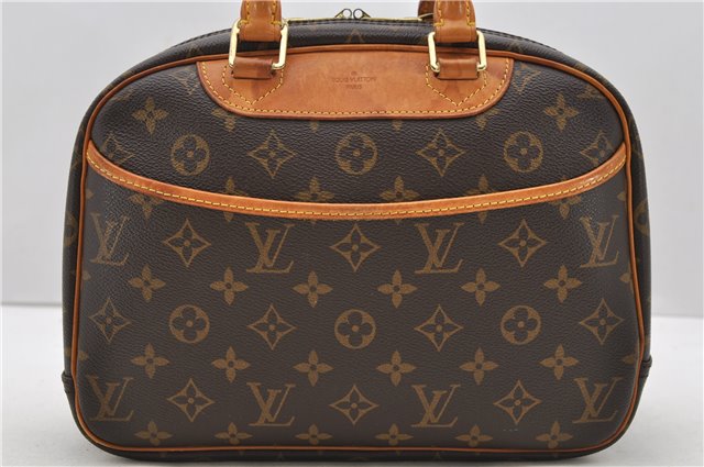 Authentic Louis Vuitton Monogram Trouville Hand Bag Purse M42228 LV 2714D