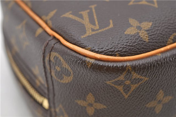 Authentic Louis Vuitton Monogram Trouville Hand Bag Purse M42228 LV 2714D