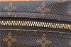Authentic Louis Vuitton Monogram Trouville Hand Bag Purse M42228 LV 2714D
