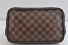 Authentic Louis Vuitton Damier Trousse Toilette Clutch Hand Bag N47623 LV 2715D