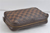 Authentic Louis Vuitton Damier Trousse Toilette Clutch Hand Bag N47623 LV 2715D
