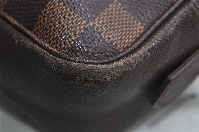 Authentic Louis Vuitton Damier Trousse Toilette Clutch Hand Bag N47623 LV 2715D