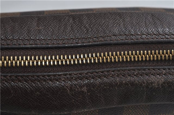 Authentic Louis Vuitton Damier Trousse Toilette Clutch Hand Bag N47623 LV 2715D
