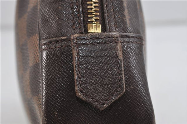 Authentic Louis Vuitton Damier Trousse Toilette Clutch Hand Bag N47623 LV 2715D