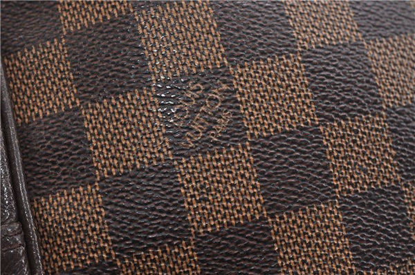 Authentic Louis Vuitton Damier Trousse Toilette Clutch Hand Bag N47623 LV 2715D