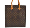 Authentic Louis Vuitton Monogram Sac Plat Hand Tote Bag M51140 LV 2716I