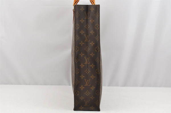 Authentic Louis Vuitton Monogram Sac Plat Hand Tote Bag M51140 LV 2716I