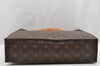 Authentic Louis Vuitton Monogram Sac Plat Hand Tote Bag M51140 LV 2716I