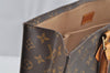 Authentic Louis Vuitton Monogram Sac Plat Hand Tote Bag M51140 LV 2716I