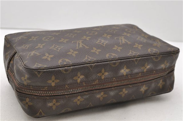 Auth Louis Vuitton Monogram Trousse Toilette 28 Clutch Hand Bag M47522 LV 2717D