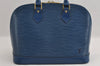 Authentic Louis Vuitton Epi Alma PM Hand Bag Blue M52145 LV 2717I