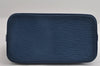 Authentic Louis Vuitton Epi Alma PM Hand Bag Blue M52145 LV 2717I